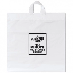Soft Loop Handle Promotional Plastic Bags - 20"w x 20"h x 6"d