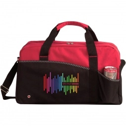 Full Color Atchison Center Court Custom Duffle Bag - 18"