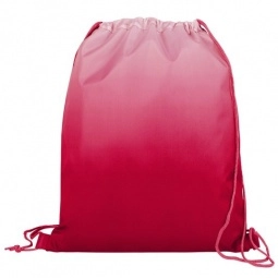 Ombre Custom Drawstring Bag - 13.5"w x 16.5"h