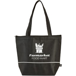 RPET Non-Woven Custom Cooler Tote - 15"w x 13"h x 5.75"d