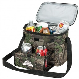 Camouflage Custom Cooler Bags w/ Cup Holders - 12 Can