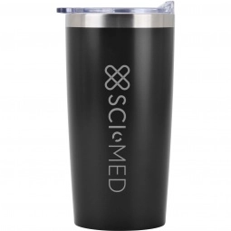 Laser Engraved Antimicrobial Stainless Steel Custom Tumbler - 20 oz.