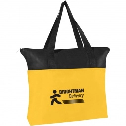 Non-Woven Zippered Promotional Totes - 18"w x 15"h